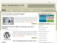 Tablet Screenshot of bestwptricks.com